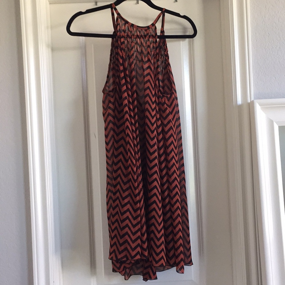 Sold Burnt orange and black cover up